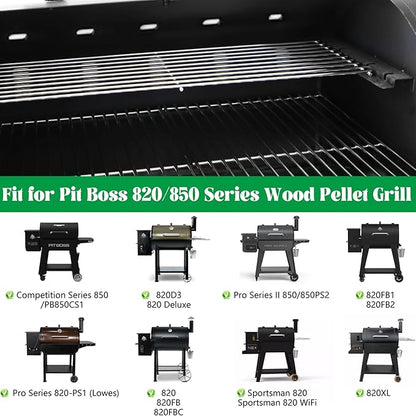 Warming Rack for Pit Boss 820 Series Upper Cooking Grate Grid Pitboss 820D 820FB 820PS1 850PS2 Sportsman Holding Rack Wood Pellet Smoker Grill Replacement Parts 76122