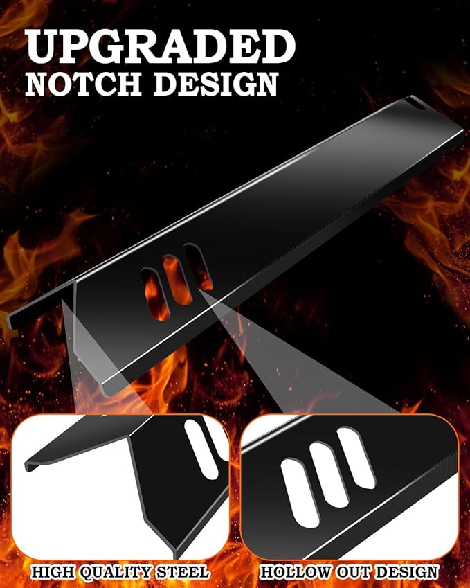 Grill Heat Shield 15 inch Burner Covers for Backyard GBC1460W GBC1461W DynaGlo DGF510SBP, 5 PCS BBQ Grill Heat Plates Uniflame Dyna glo Grill Replacement Parts