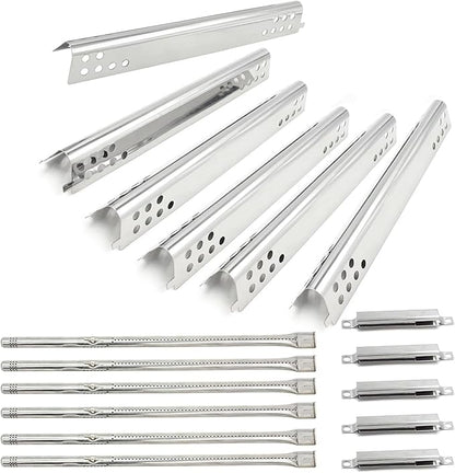 Hongso Grill Replacement Parts for Charbroil Performance 6 Burner 463276517, 463244819, 463274619, 463238218, 463245917 463276617 Grill Models, Heat Plates, Burner Tubes, Crossover Tubes, G470-0004-W1
