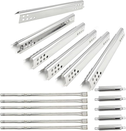 Hongso Grill Replacement Parts for Charbroil Performance 6 Burner 463276517, 463244819, 463274619, 463238218, 463245917 463276617 Grill Models, Heat Plates, Burner Tubes, Crossover Tubes, G470-0004-W1