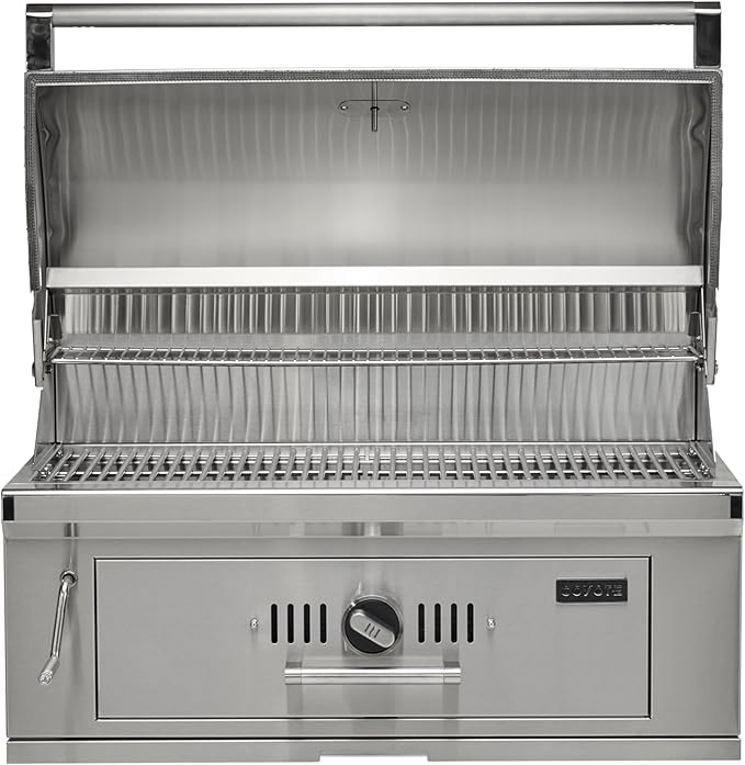COYOTE OUTDOOR LIVING - 36" Built-In Charcoal Grill - Charcoal - Model C3CH36