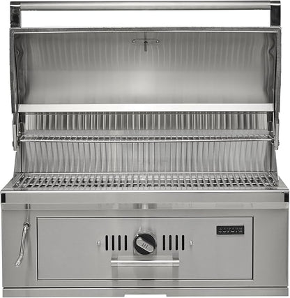 COYOTE OUTDOOR LIVING - 36" Built-In Charcoal Grill - Charcoal - Model C3CH36