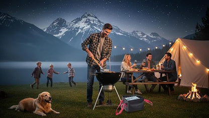 HOUSE AGAIN Grill Brush Bristle Free, Stainless Steel Food-Grade Brush Head with Scraper, Safe BBQ Outdoor Grill Cleaning Brush Barbecue Steam Grill Cleaner Non Wire for Grill Grate/Long Wood Handle