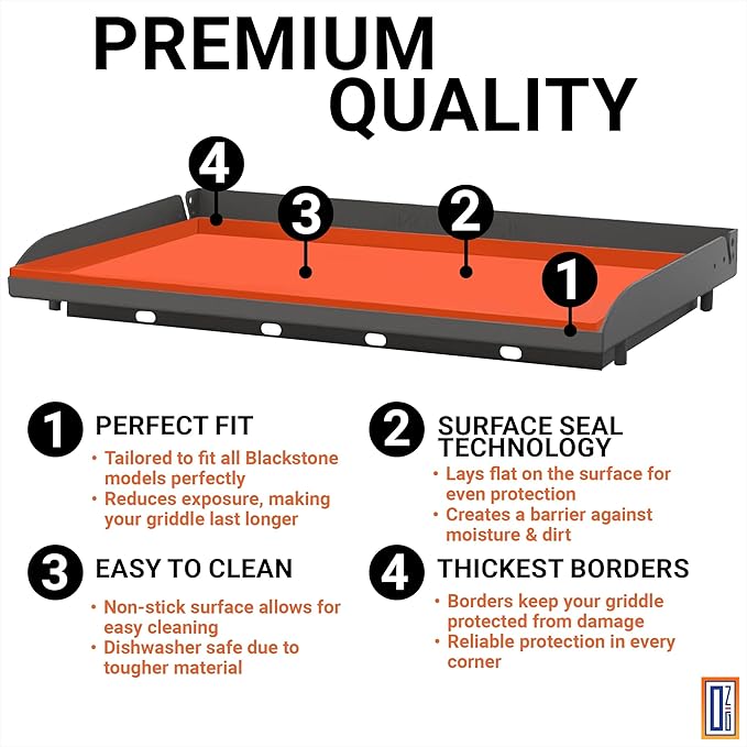 36" Premium Silicone Griddle Mat for Blackstone 36 Inch Grill, Heavy Duty Food Grade Silicone Griddle Cover, Keep Your Grill Clean and Rust-Free All Year Long