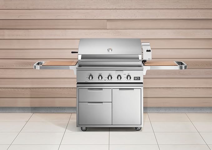 DCS Series 7 36-Inch Built-In Propane Gas Grill With Rotisserie - BH1-36R-L