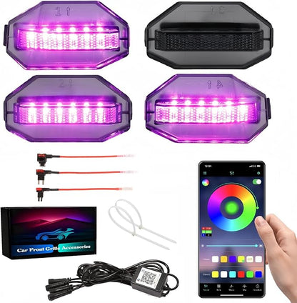 Led Grille Grill Lights for Tundra Platinum 1794 Edition 2022-2026 | RGB 3rd gen Grills raptor Light Toyota Tundra assembly accessories