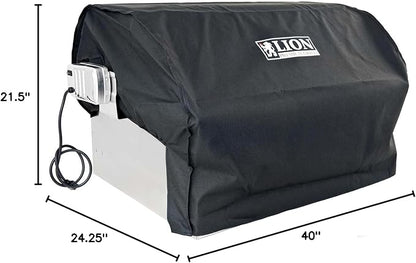Lion L90000 40-Inch Built-in Propane Gas Grill with Rear Infrared Burner
