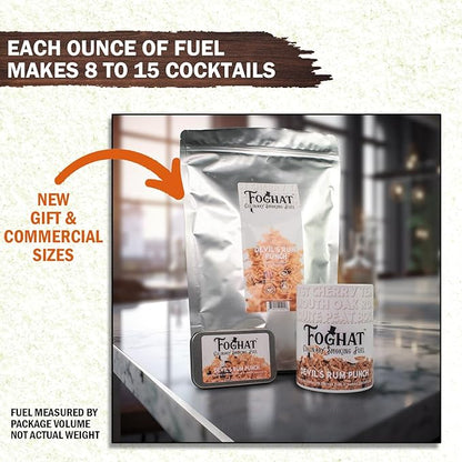 Foghat Cocktail Smoker Wood Chips - 100oz Devil's Rum Punch Shavings for Smoker, Whiskey & Drink Infuser Kit - All Natural, Culinary Wood Smoking Chips for Cocktail Smoke Gun & Drink Smokers