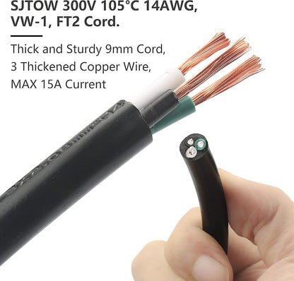 Heating Element Replacement for Masterbuilt Analog Control with Thermostat Power Cord Controller 1400 Watt Part 9907150014 Electric Smoker Grill Accessories