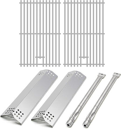 Grill Parts for Kitchenaid 720-0819, 720-0819G 2 Burner Gas Grill, Grill Grates Heat Plates Burners Kit for Kitchenaid BBQ 720-0819, Kitchenaid 720-0819G Costco