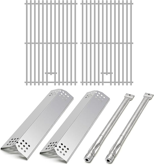 Grill Parts for Kitchenaid 720-0819, 720-0819G 2 Burner Gas Grill, Grill Grates Heat Plates Burners Kit for Kitchenaid BBQ 720-0819, Kitchenaid 720-0819G Costco