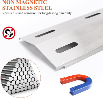 Repair Kit for Ducane Gas Barbecue Grill 30400040, 3100, 3200, 3400 Burner Tube, Stainless Heat Plate Tent, Burner Cover Replacement for Ducane 3 Burner DUCHD1, 30500048, 30500602, DUCHP1