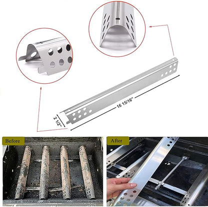 Grill Replacement Parts for Charbroil Performance 5 Burner 463347519 463347518, 475 4 Burner 463347017 463673017 463376018P2 Gas Grills, Heat Plates Burner Grills Adjustable Crossover Tube
