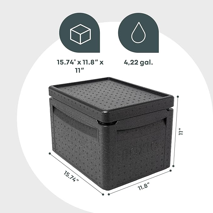 BOXIO - Cool: travel fridge for camping without electricity - perfect refrigerator with different temperature zones thanks to BOXIO cooling cartridges - thermal box for optimal cooling and maintenance