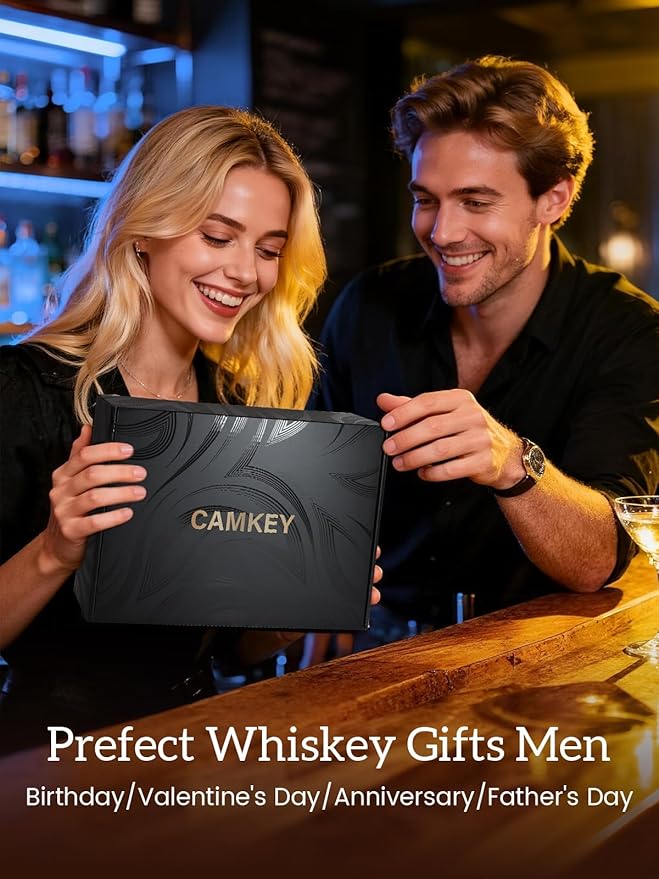 23Pcs Whiskey Cocktail Smoker Kit with Torch, 6 Flavors 12 Packs Wood Chips, Ice Ball Mold, Old Fashioned Drink Smoker, Bourbon Whiskey Gifts for Men, Husband, Dad, Him (No Butane)
