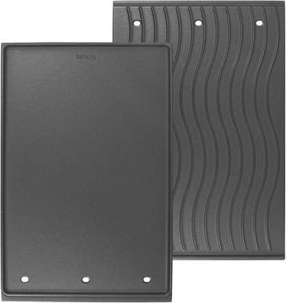 BBQ-PLUS 56425 Reversible Cooking Griddle Replacement Part for Napoleon Rogue 425 625 Cast Iron Grill Pan Plate Accessories for Rogue XT 625 XT 425 XT 425 SIB Se 425 RSIB Freestyle 425 Series