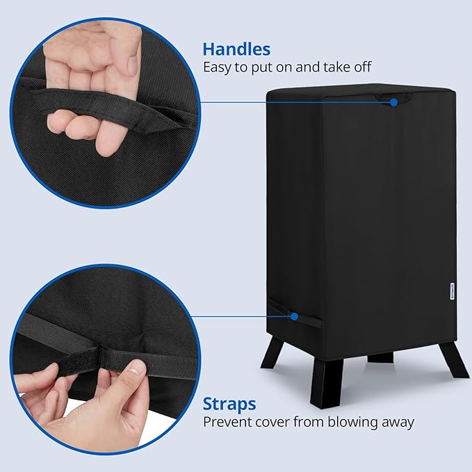 SunPatio 40 Inch Electric Smoker Cover, Heavy Duty Waterproof Vertical Smoker Propane Grill Cover, Compatible for Masterbuilt, Smoke Hollow, Pit Boss Square BBQ Smoker and More, 25" W x 17" D x 39" H