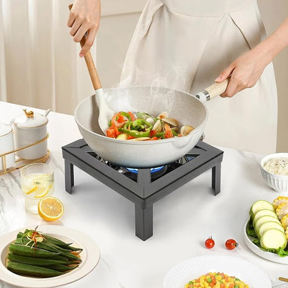 Portable Single Burner, Outdoor Gas Stove Propane Cooker with Adjustable 0-10PSI Regulator & 1.2m Long Hose, 8000W High Power for Camping, BBQ, Picnic, Home Brewing