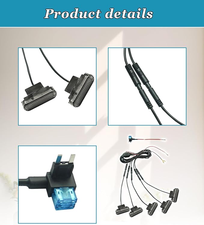 5 PCS Amber Led Grill Lights Fits for 2024-2025 Jeep Wrangler JL JLU & Gladiator JT Original Factory Grille with Fuse Adaptor