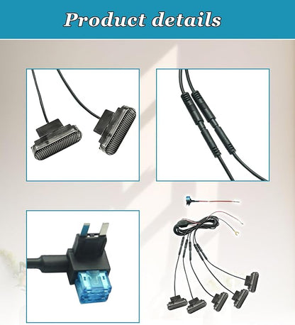 5 PCS Amber Led Grill Lights Fits for 2024-2025 Jeep Wrangler JL JLU & Gladiator JT Original Factory Grille with Fuse Adaptor