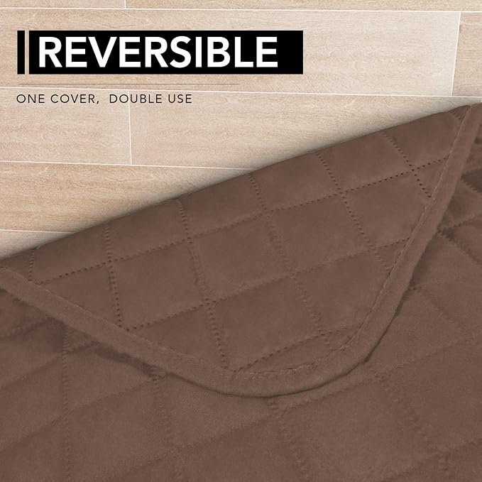 Easy-Going Sectional Couch Covers for Dogs L Shape Sofa Cover Reversible Sofa Slipcover Chaise Lounge Cover Furniture Protector Cover for Pets Dog Cat (42 x 52 inches, Brown/Brown) | Soft Sofa Slipcover For Dogs, Fits Left/Right Chaise Lounge Protector...