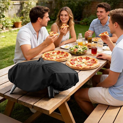 Pizza Oven Cover for Ooni 2 Pro 18" Gas Pizza Oven | Outdoor Accessory Fits 18" Gas Propane Powered Pizza Ovens, Weatherproof Waterproof 600D Heavy Duty Protective Cover