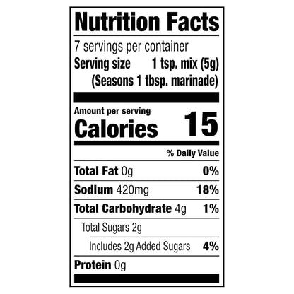 McCormick Grill Mates Marinade Mix, Hawaiian Style BBQ, Tropical Hawaiian-Inspired, 15 Minute Marinade for Chicken, Pork, and Seafood, 1.25 oz (Pack of 12)