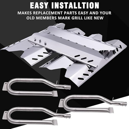 Replacement Parts for Members Mark BQ06042-1 BQ05046-6 BQ05046-6-A BQ05046-6A, Sam's Club, Outdoor Gourmet Gas Grill Models, Burner Tube, Steel Heat Plate Burner Cover