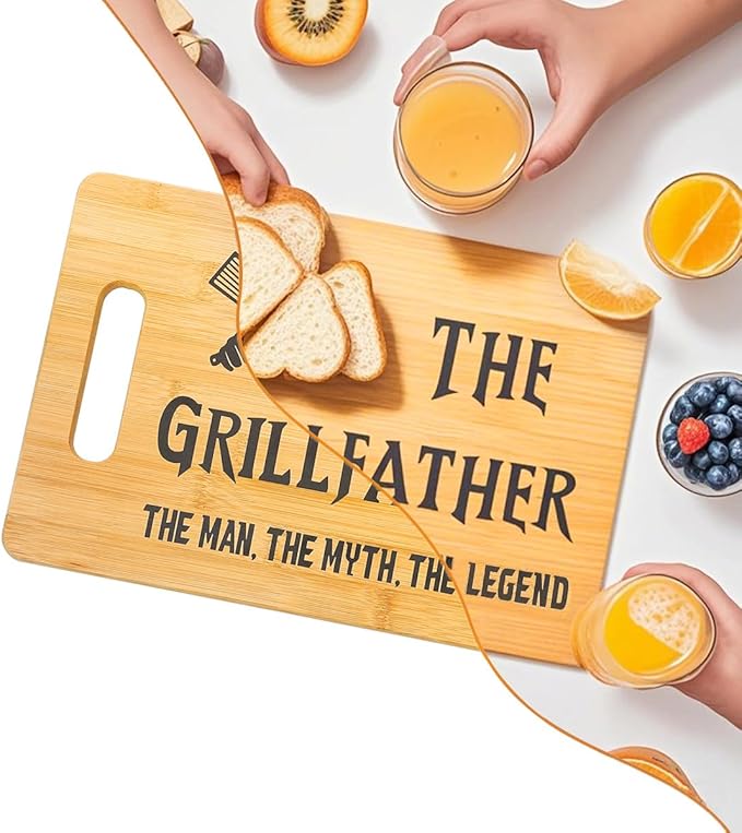 Gift for Dad from Son Daughter - 13" x 8.8"Inch Kitchen Wall Counter BBQ Decor & Use - Unique Dad Christmas Gift, Birthday Present for Father Who Have Everything