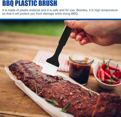 Luxshiny Bbq Brush Set 4Pcs Nylon Bristle Pastry Basting Brushes with Heat Resistant Grip for Grilling Roasting Baking Marinades
