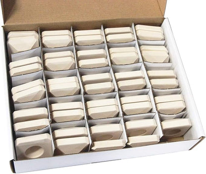 Hongso Ceramic Briquettes Grill Bricks Replacement for Lynx L27 L30 L30PSP L36 L42 L54, Lynx Grill Parts for L5430 L54PS LBQ27 LBQ36 and Other Models, 48-Piece Barbecue Briquettes Gas Grill Stones