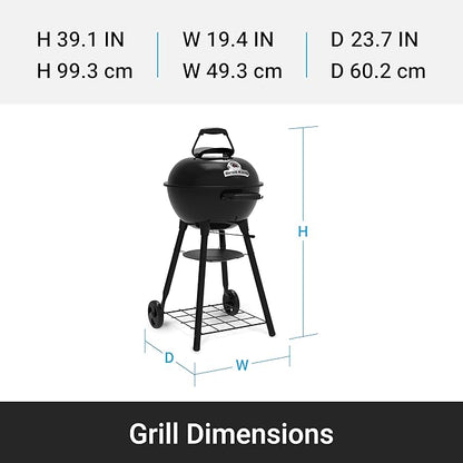 Broil King 400010 Kettle 18.5-IN Charcoal Grill in Black