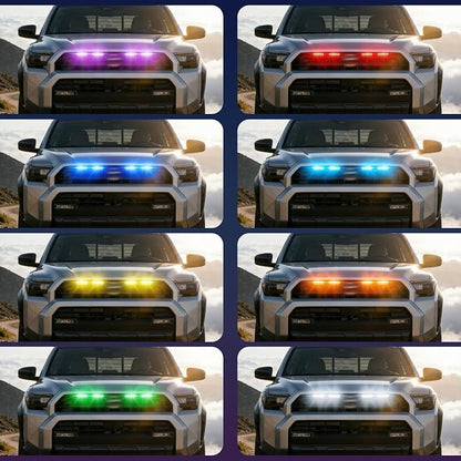 RGB Front Grills Led Lights for 2025 2026 Toyota 4Runner SR5 | 6th gen Grill Grille Light Accessoris (For SR5 only )