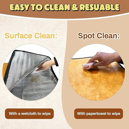 BBQ Blanket for Resting Meat,BBQ Brisket Blanket Meat Resting Blanket for Smoking, Reusable Smoker Grilling Meat Insulated Resting Bag with Wide Mouth for Large Brisket/Beef (Regular 21in)