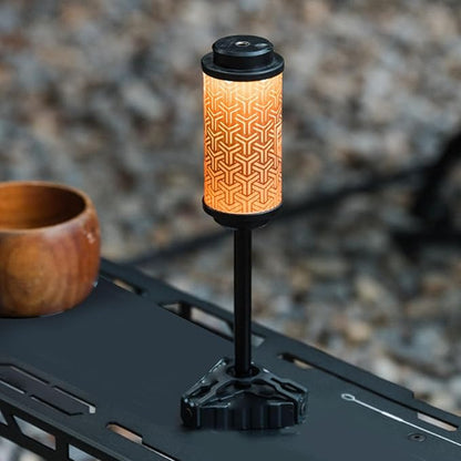 RiToEasysports Camping Light Stand Aluminum Alloy Portable Camping Lamp Holder Triangular Base Stable Setup for Tent Backyard BBQ Picnic Hiking