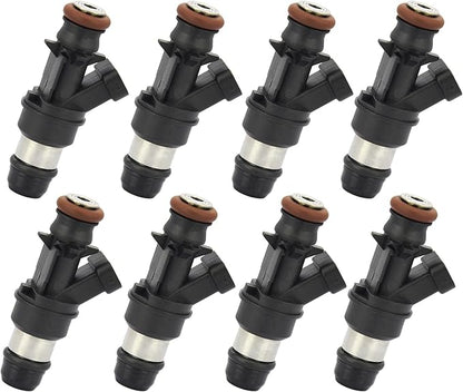 Fuel Injectors Compatible with 1999-2007 GMC Chevrolet Cadillac Hummer Isuzu Buick, Silverado Sierra Savana Express Yukon XL 1500 2500 3500 HD V8 4.8L 5.3L 6.0L Replace# FJ315, MP10006