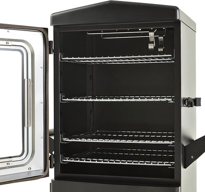 Large Vertical Propane Smoker Grill 4-Rack Outdoor Gas BBQ Smoker with Temperature Control, Heavy Duty Design & Weather-Resistant Cover for Meat, Fish, Ribs