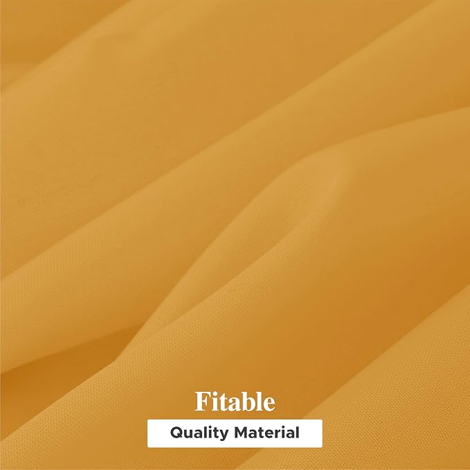 Fitable 6 Pack Gold Tablecloths for Rectangle Tables, 90 x 156 Inch | Wrinkle & Stain Resistant, Washable Polyester Fabric, For Wedding Party Banquet Formal Events Fall Thanksgiving Harvest