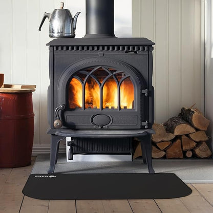 FLASLD Fireplace Hearth Mat, 32×48 inch Grill Mat Under Desk, Double-Sided Fireproof Fireplace Rugs for Fire Pit, Grill Pad for Outdoor Grill, Fireplace, Stove, Smokers, BBQ