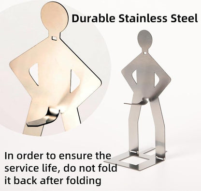 4 PCS Funny BBQ Stand Man Hot Dog Holder-Reusable Stainless Steel Hotdog and Sausage Stand-Portable Hot Dog Roaster-Barbecue Grill Accessories-Ideal For Camping And Party Gifts (6)