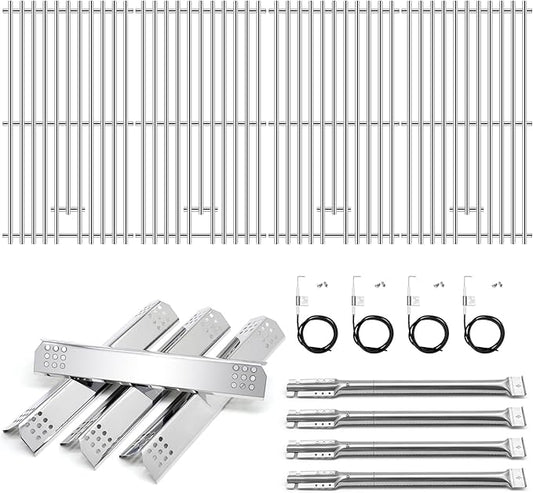 Grill Replacement Parts for Kitchenaid 740-0781, Heat Plates Grill Burners Igniters Grill Grates for Kitchenaid 740-0781 4-Burner Grill