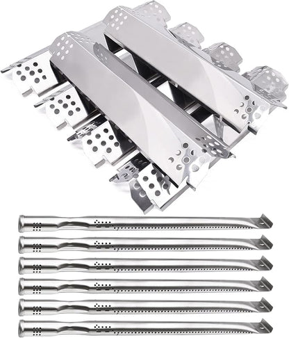 Replacement Parts for Nexgrill 720-0896B 720-0896C 720-0896E 720-0882A 720-0896 720-0925 Grills, 6 Pack Grill Burner Tubes & Flame Tamers Heat Shields Replacement
