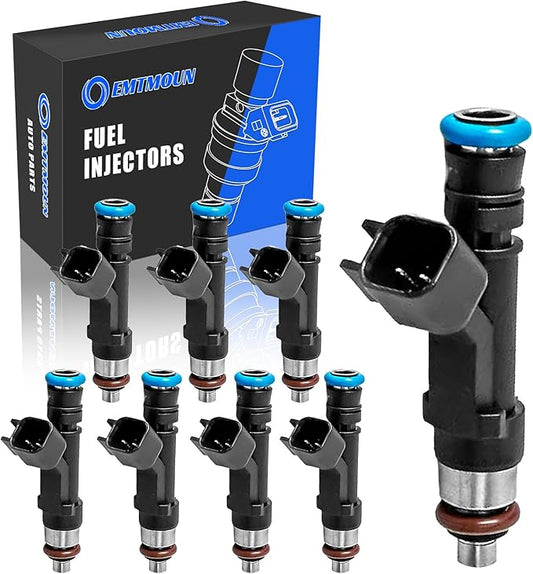 Set of 8 Fuel Injectors for Ford F-150 Mustang 5.0L Coyote 2011-2017 5.2L Voodoo 2015-2018 OE 0280158227 FJ1132 BR3Z9F593A Direct Fit