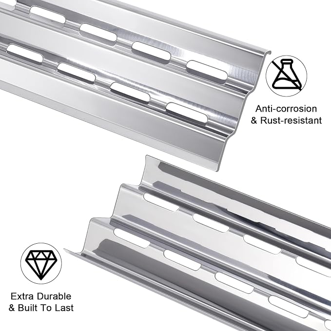 Hiorucet Grill Parts for Broil King 9561-54, 9561-57, 9561-64, 9561-67, Imperial XLS, Regal 420, Regal 440, Regal 490, Grill Grates, Heat Plates, Burner Tubes, Cross-Over Burner for Broil King Parts