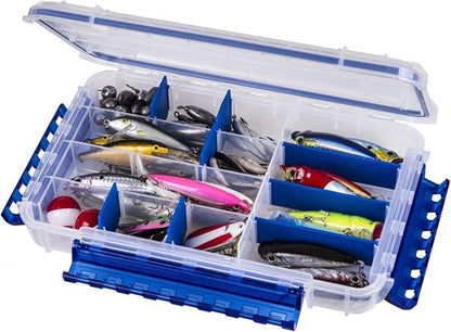 Flambeau Outdoors WP4005 Waterproof Tuff Tainer, 16 Compartments, Zerust | Waterproof tackle box, 5 fixed compartments plus 11 Zerust dividers for up to 16. O-ring seal, 10.79 x 7.2 x 1.89in