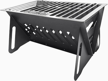 Bodkar Charcoal Grill, Portable BBQ Smoker - Lightweight Tabletop Outdoor Grill for Camping, Picnics, Garden, Beach Parties - 6"*4.6"*4.9