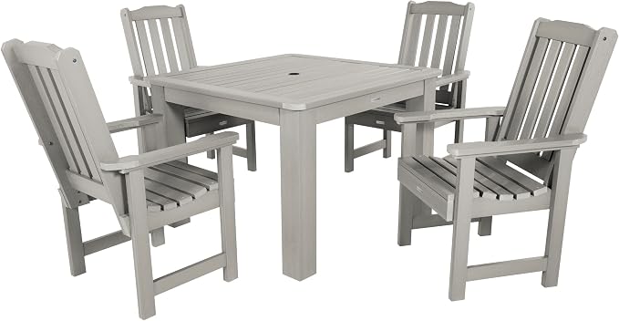 highwood Lehigh 5-Piece Square Dining Set, Harbor Gray