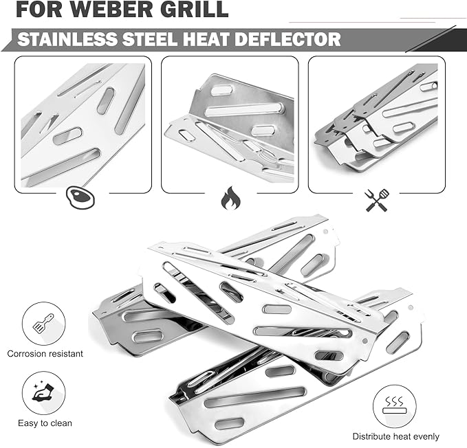 Genesis II E-310 Grill Parts for Weber Genesis II GS4 E310 E-315 E-335 Grill Replacement Parts Genesis II/LX 300 LX E-340 S-340 66095 Cooking Grates 66795 Flavorizer Bars 66685 Heat Deflector Grids