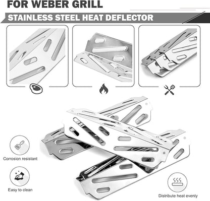 Genesis II E-310 Grill Parts for Weber Genesis II GS4 E310 E-315 E-335 Grill Replacement Parts Genesis II/LX 300 LX E-340 S-340 66095 Cooking Grates 66795 Flavorizer Bars 66685 Heat Deflector Grids