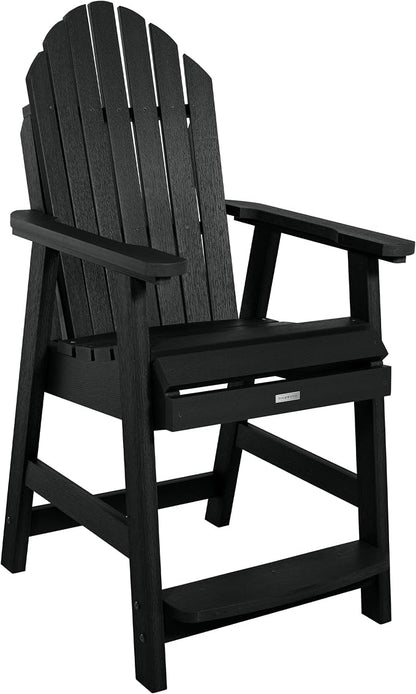 highwood Hamilton 3 Piece Round Counter Height Dining Set, Black